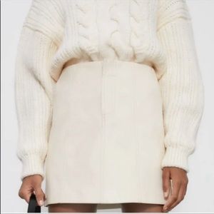 Zara Faux Leather Mini Skirt